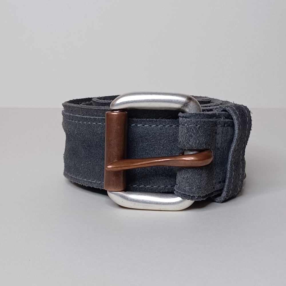 Orcian Gray Suede Wide Belt